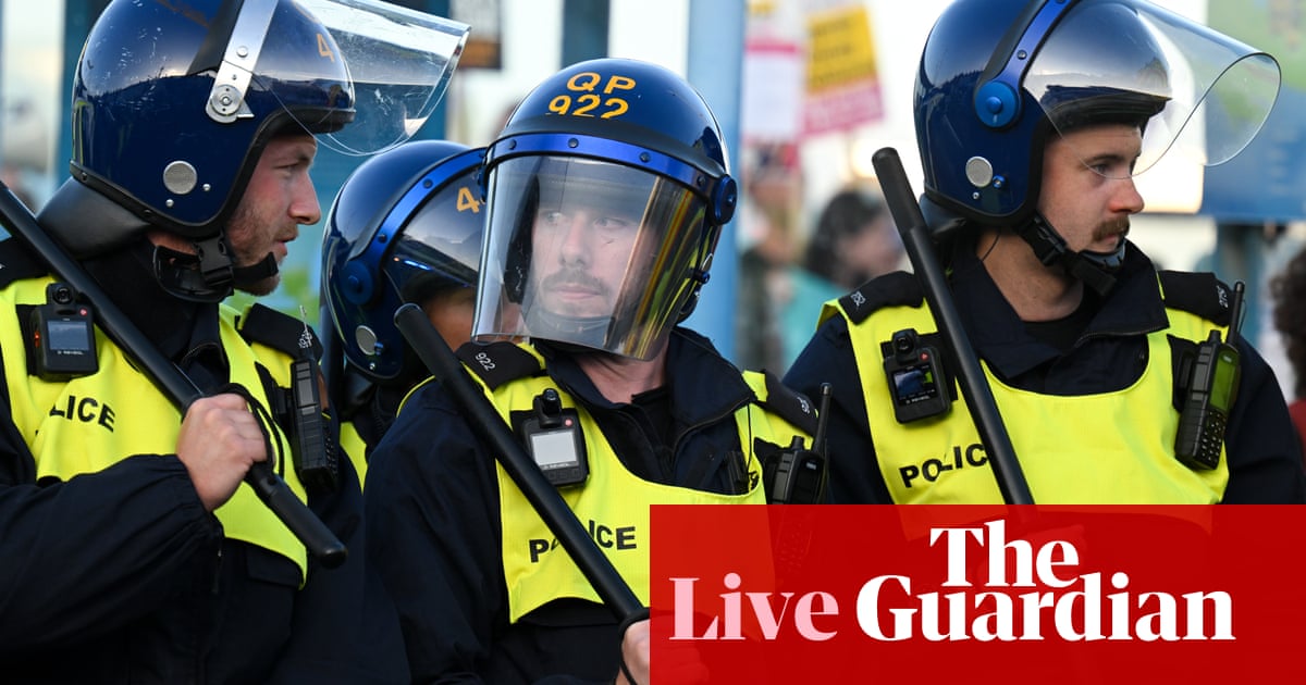 UK riots live: rioters jailed over Merseyside disorder as police brace for more far-right unrest | UK news