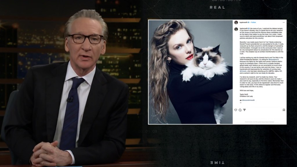 Bill Maher Is Confused By Taylor Swift's Influence On Male Voters