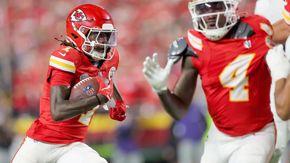 WATCH: Chiefs rookie Xavier Worthy shows off blazing speed, bursts past Ravens for TD on first career touch