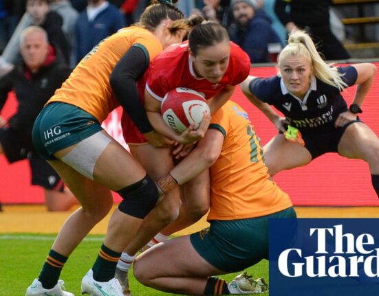 Wallaroos denied draw on tour by last-gasp try for history-making Wales | Women's rugby union