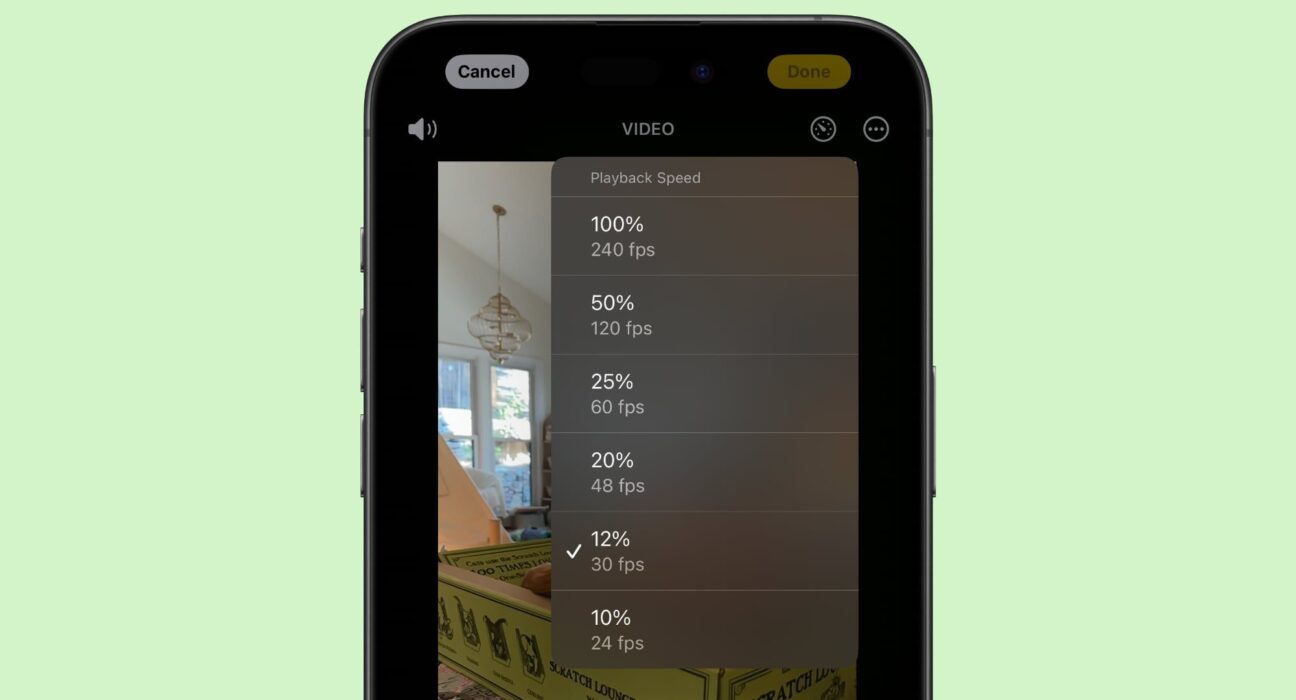 iOS 18 Lets You Edit Video Speed With the Photos App