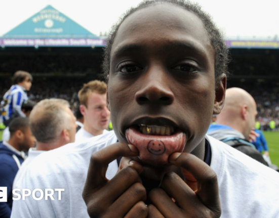 Nile Ranger celebrates scoring for Newcastle in their 4-3 League Cup win at Chelsea in 2010