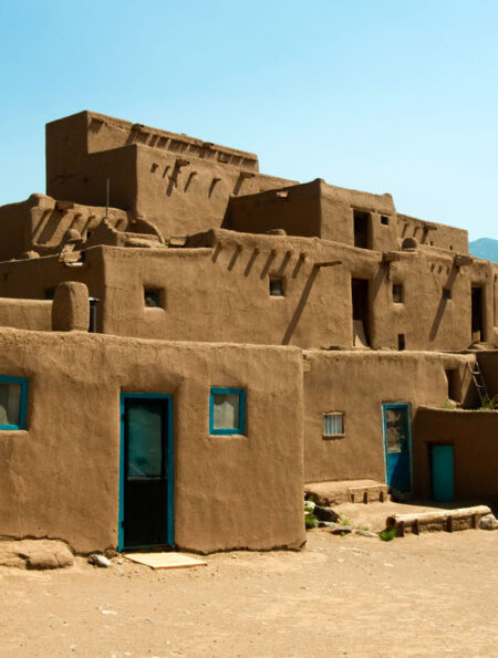 a photo of Taos Pueblo, a